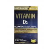 Nutraxin Vitamin D3 5000IU 60 softgel
