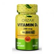 Orzax Vitamin D3 10000IU 120 capsules