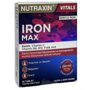 Nutraxin Iron Max 30 таблеток - железо и витамин С для здоровья.