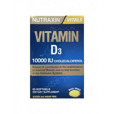 Nutraxin Vitamin D3 10000IU 60 softgel