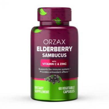 Orzax Elderberry Sambucus для иммунитета 60 капсул