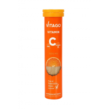 Vitago Vitamin C-D-Zinc 1000mg 20 tablets