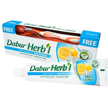Зубная паста Dabur Herb'l - соль и лимон 150 гр.