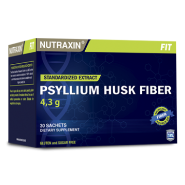 Nutraxin Psyllium Husk Fiber - СНИЖЕНИЕ АППЕТИТА И КОНТРОЛЬ ВЕСА, 30 саше